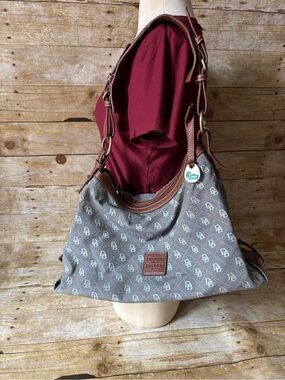 Vintage Dooney & Bourke monogram shoulder bag